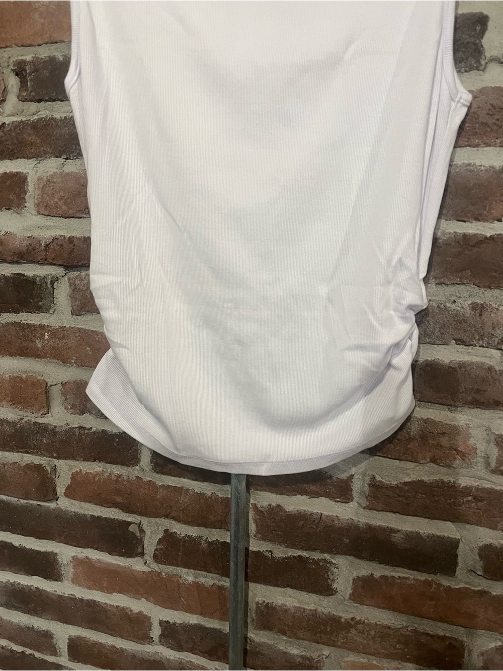 Michael Stars White Coco Ruched Tank - Picture 5 of 14